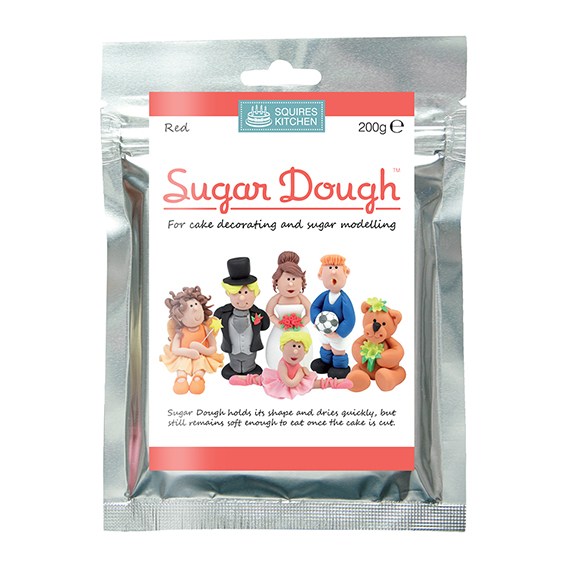 Squires Kitchen 200g Red Sugar Dough